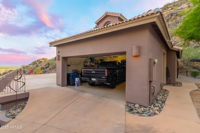 a view of a lake with mountains in the background