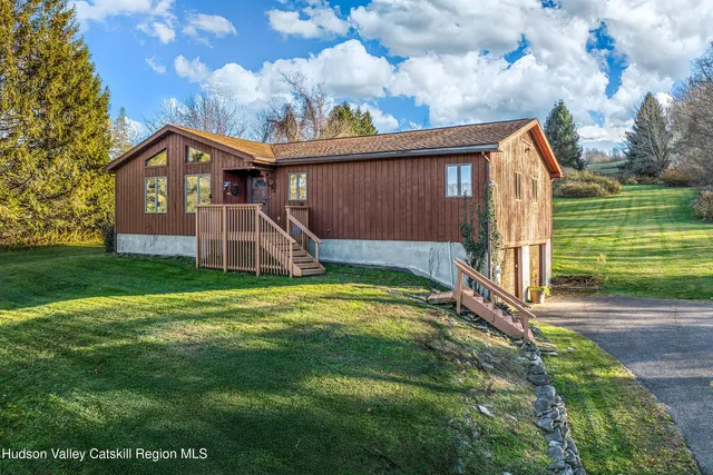 a house view with a outdoor space