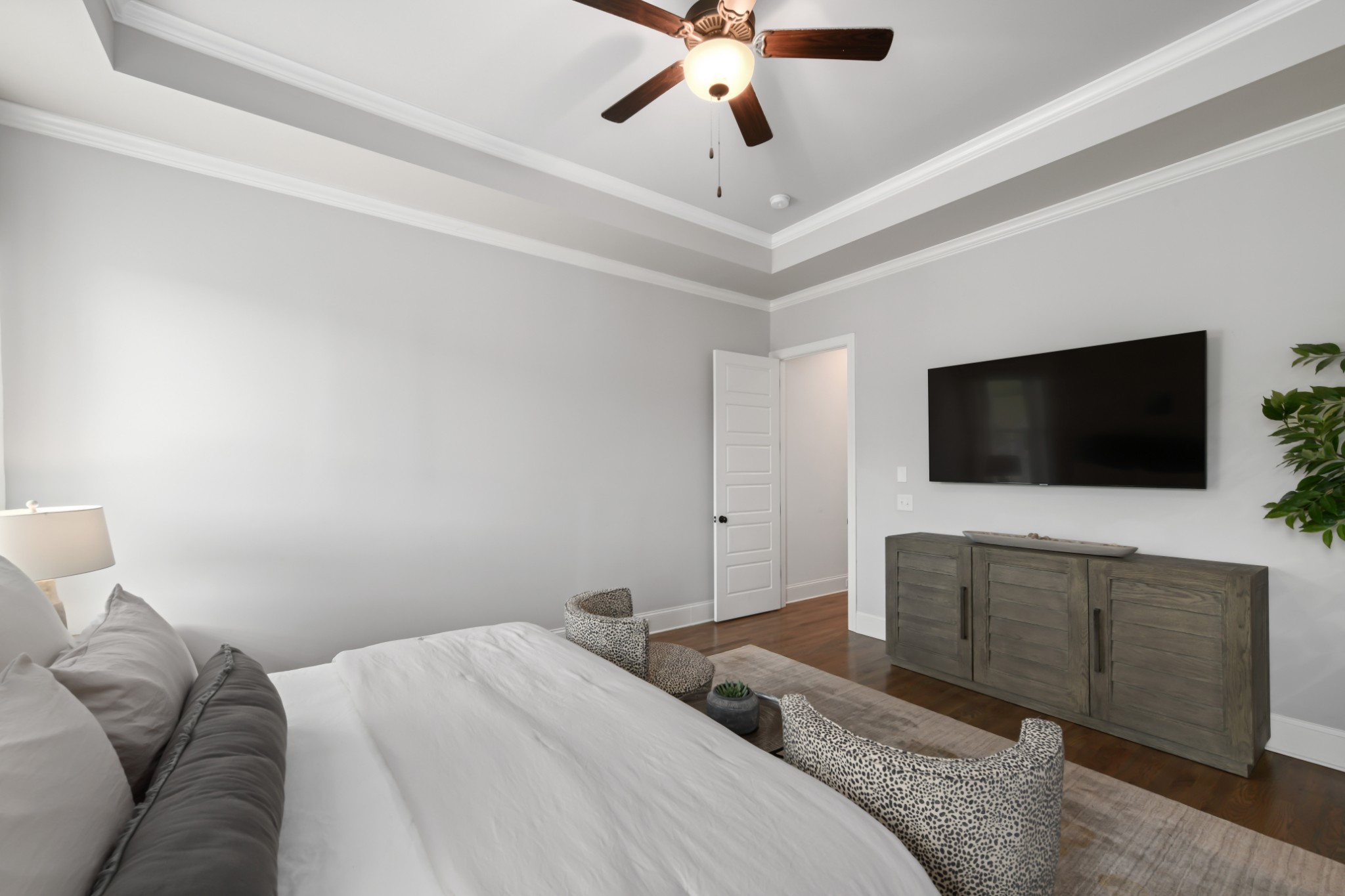 3577 Creamery Brg Road Thompson's Station, TN 37179 - Photo 17 of 42 a bedroom with a bed and a flat screen tv
