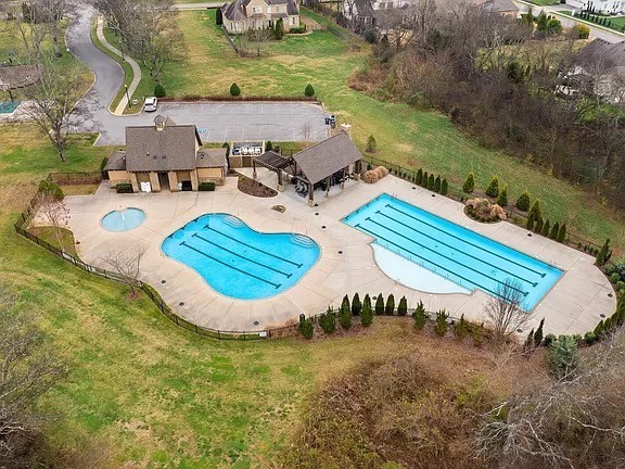 3577 Creamery Brg Road Thompson's Station, TN 37179 - Photo 41 of 42 an aerial view of a house with garden space and street view