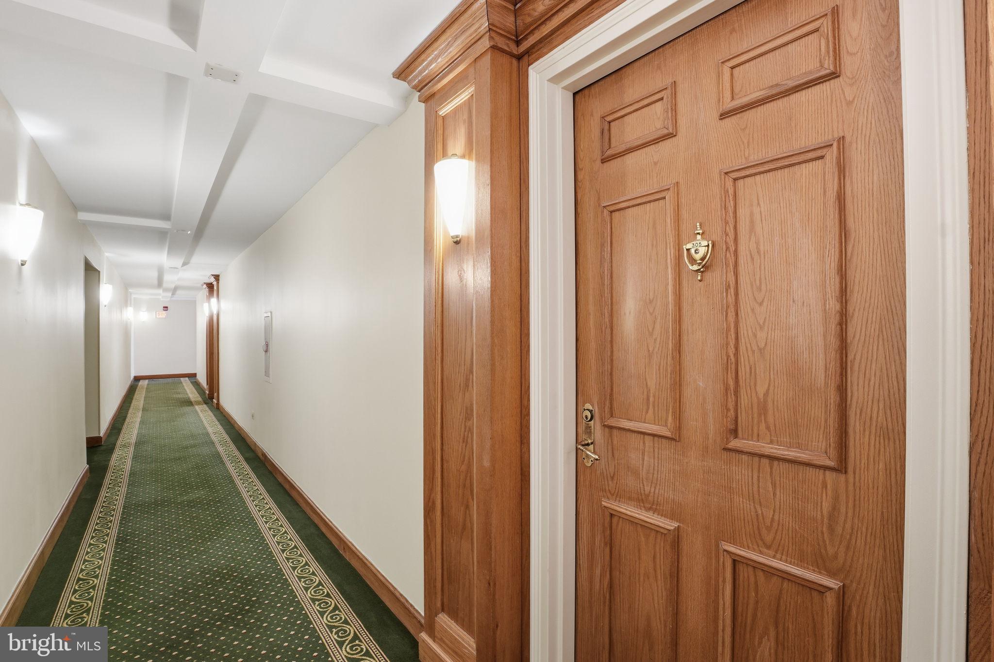 1080 Wisconsin Avenue Northwest, Unit 305 Washington, DC 20007 - Photo 6 of 27 Unit entrance - end unit