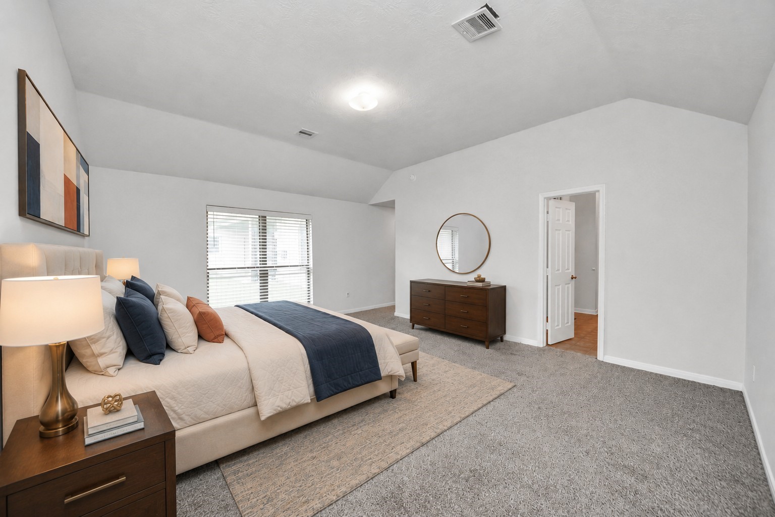 6702 Falcon Ridge Manvel, TX 77578 - Photo 16 of 42 Virtually staged primary bedroom.