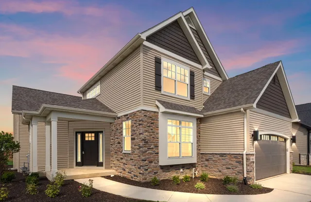 a front view of a house