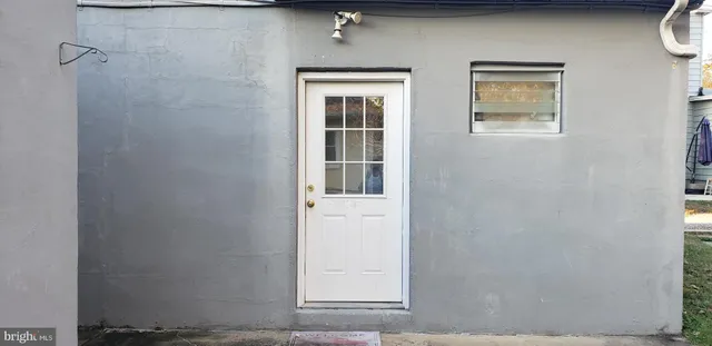 a view of front door