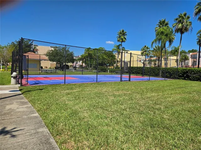 a view of a park with entertaining space