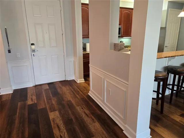 wooden floor in a gallery