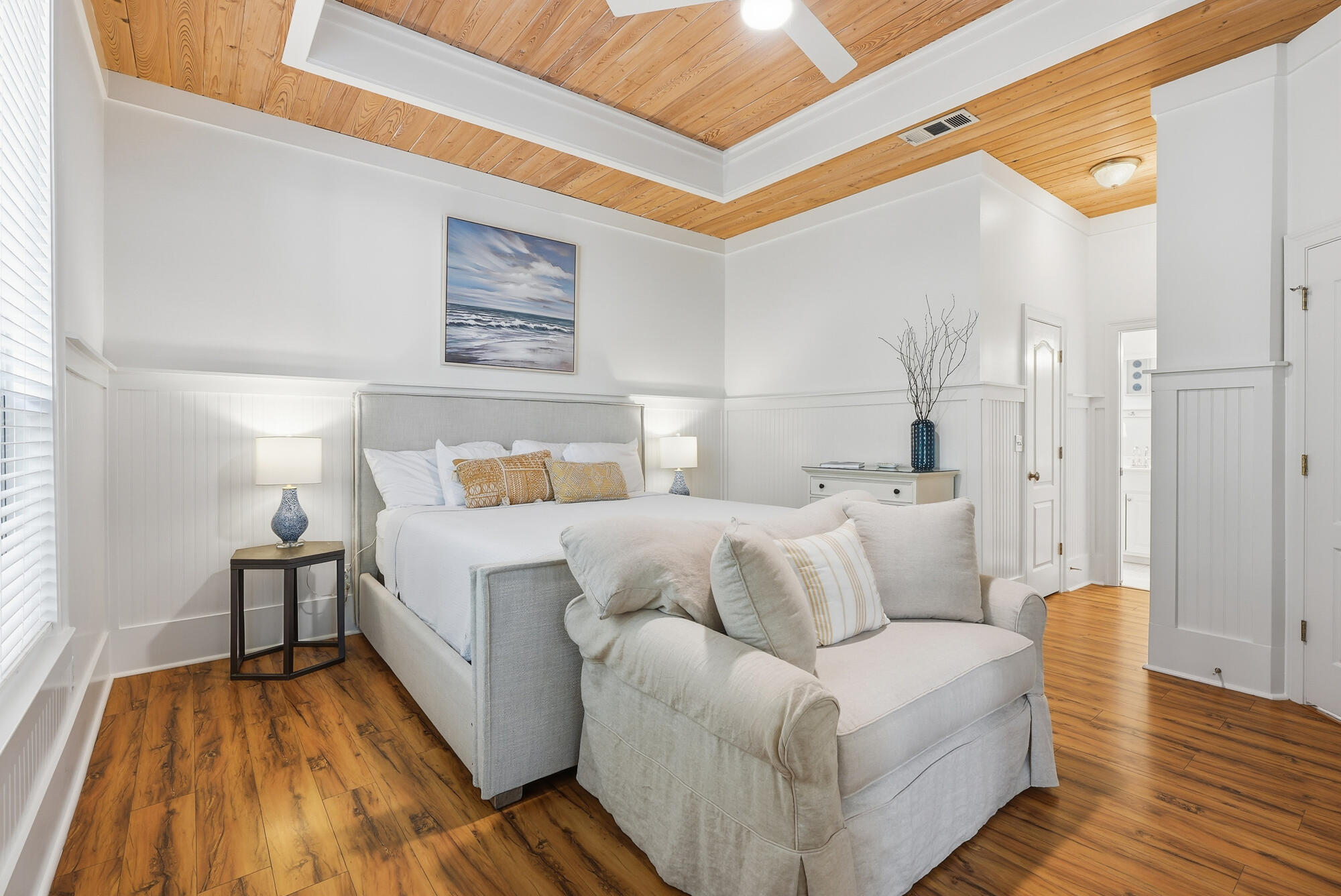 128 Seabreeze Boulevard Inlet Beach, FL 32461 - Photo 22 of 54 a bed room with a bed and a couch