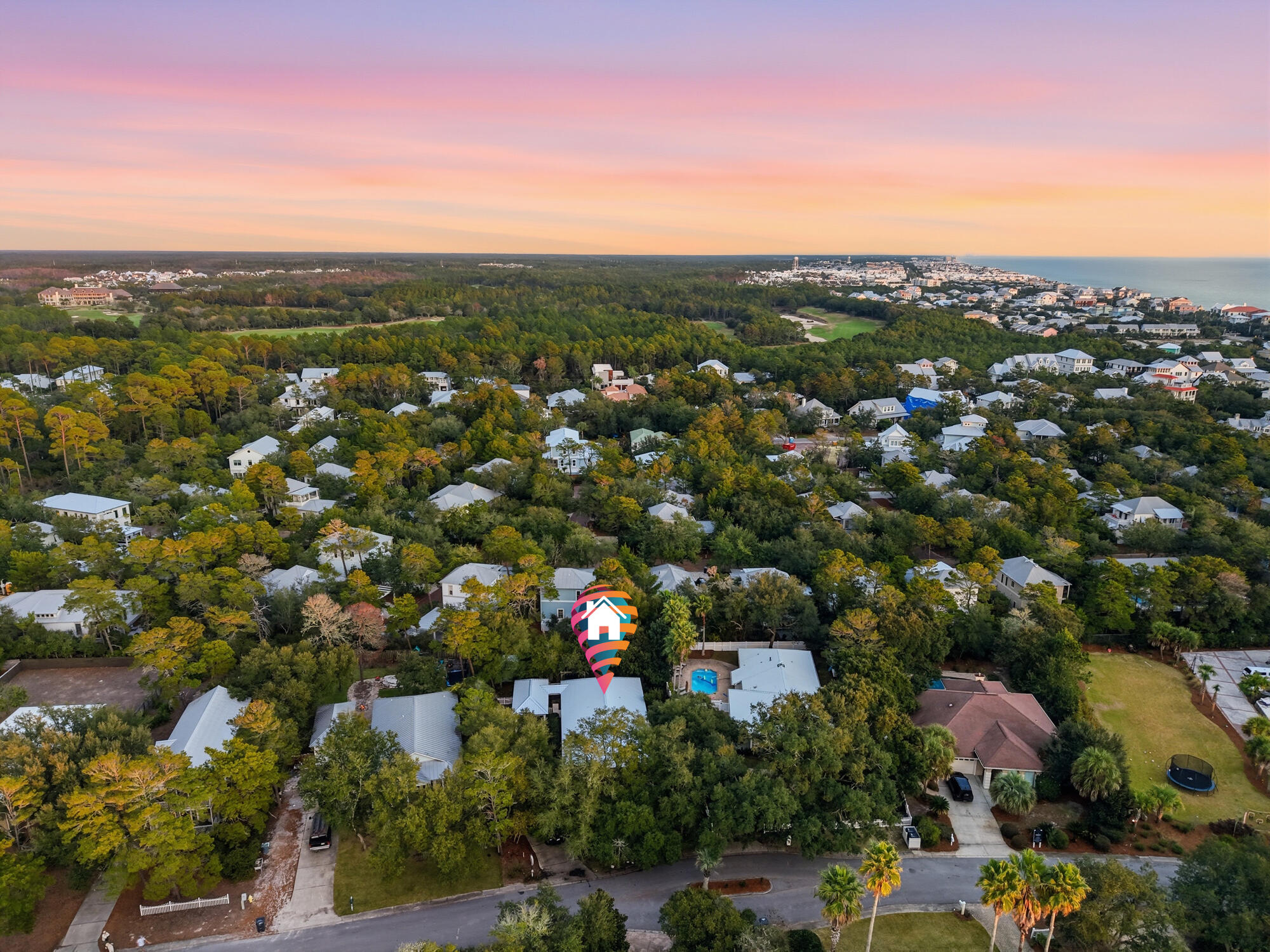128 Seabreeze Boulevard Inlet Beach, FL 32461 - Photo 52 of 54 an aerial view of multiple house
