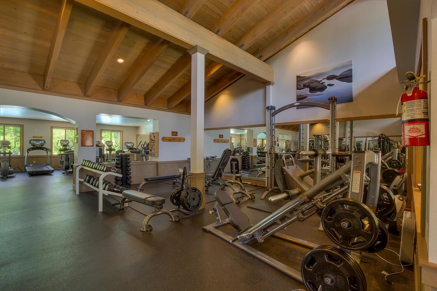 1809 Woods Point Way Northstar, CA 96161 - Photo 25 of 28 a room with lots of gym equipment