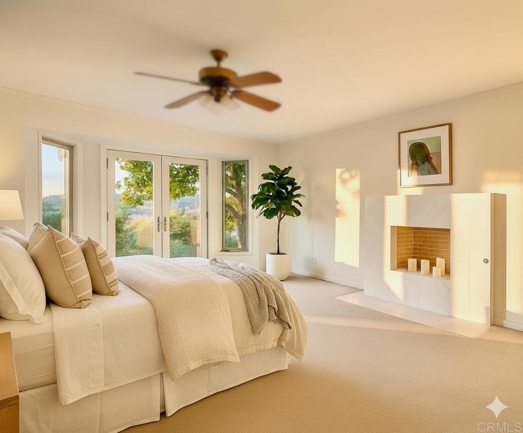 145 Yucca Road Fallbrook, CA 92028 - Photo 23 of 58 The master bedroom, Virtually Staged.