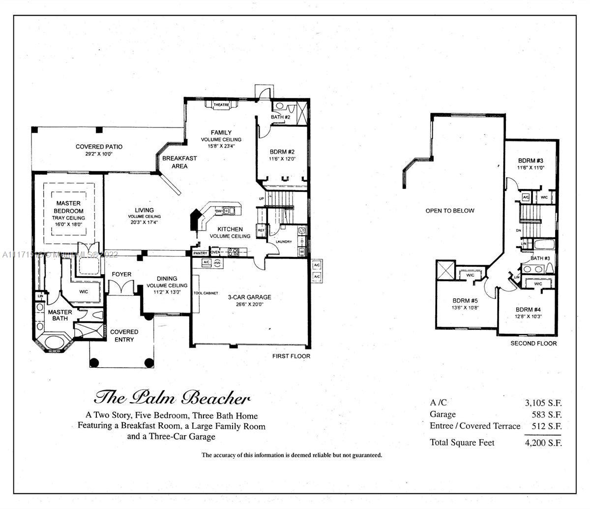 20022 Ocean Key Drive Boca Raton, FL 33498 - Photo 39 of 39 Floor Plan
