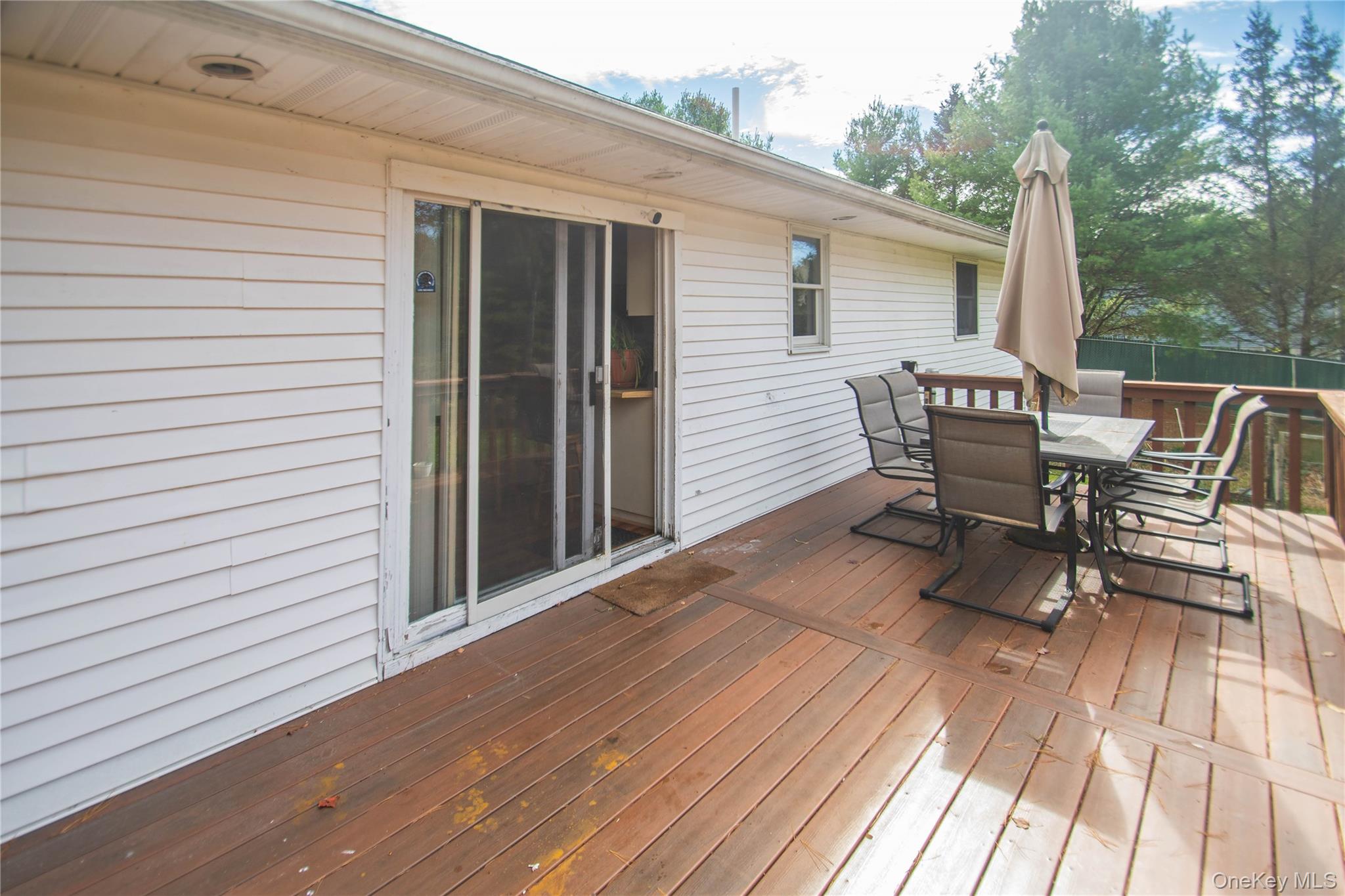 20 Valley Road Forestburgh, NY 12777 - Photo 30 of 38 Wooden deck with outdoor dining space