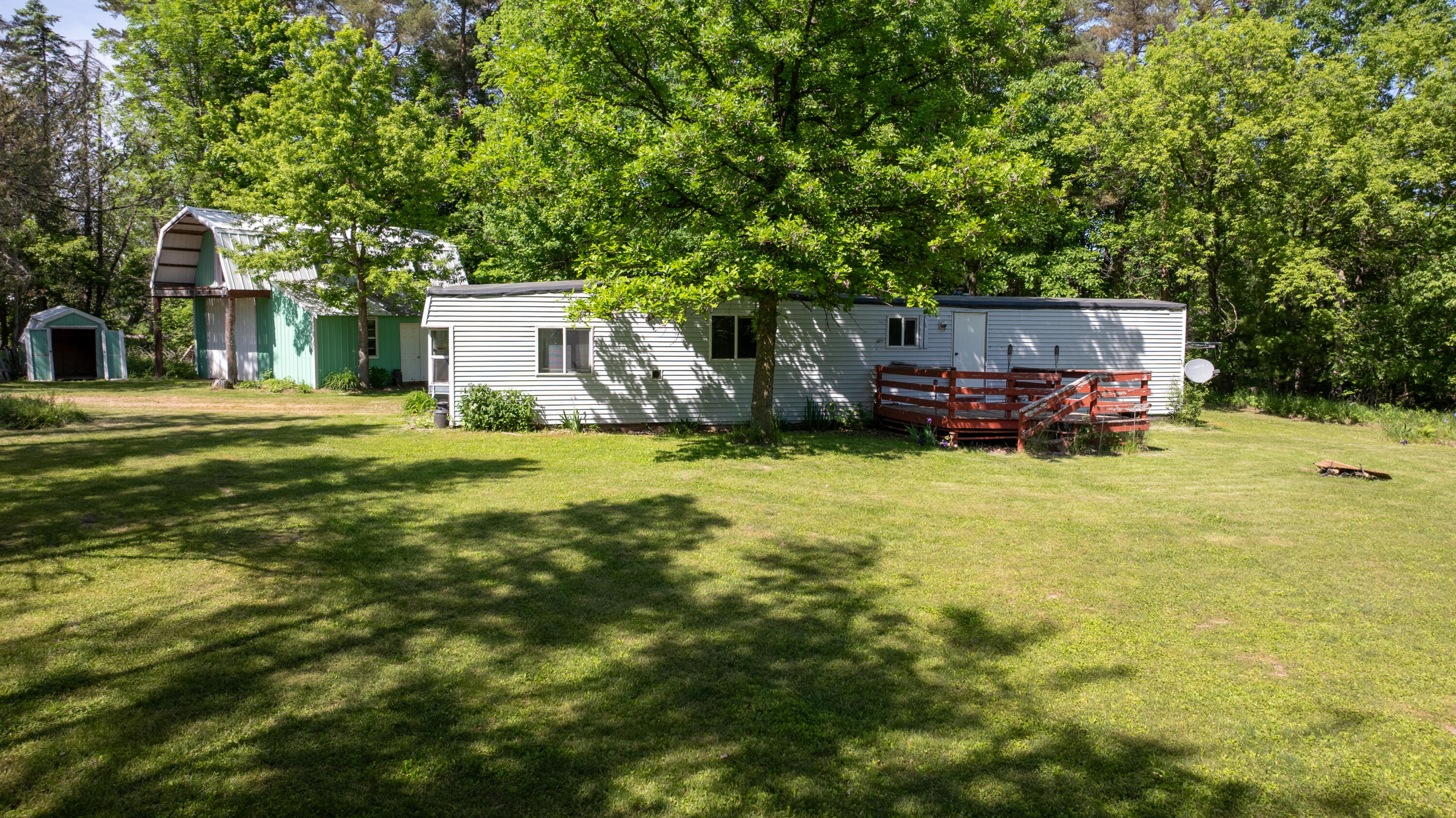 4678 Huser Road Seneca, WI 54489 - Photo 15 of 38 Aerial side yard 2