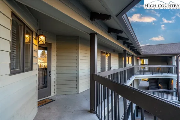 a view of front door and porch