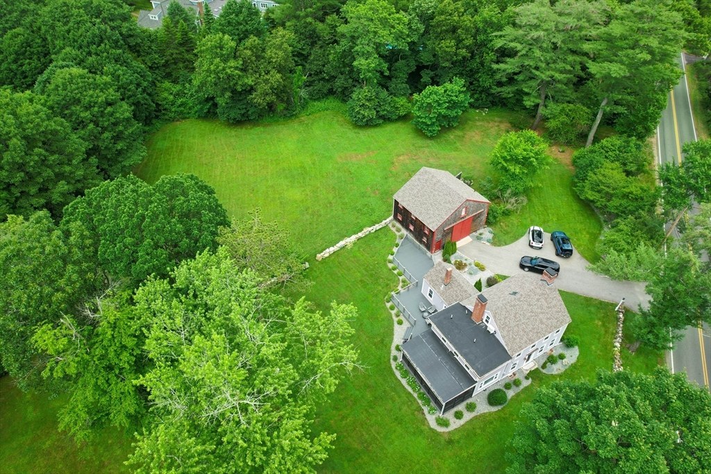 2 Kelsey Road Boxford, MA 01921 - Photo 42 of 42 an aerial view of a house with a yard and swimming pool