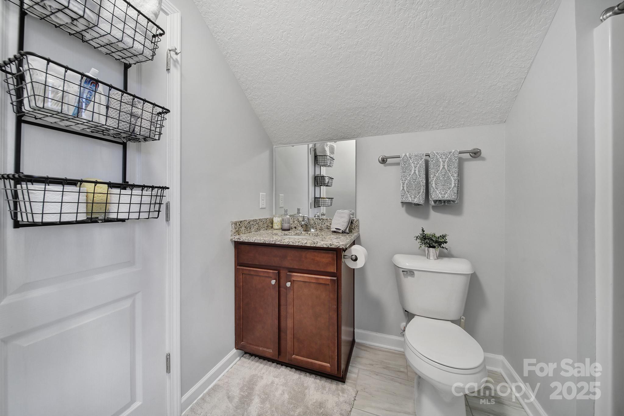 2045 Roadrunner Road Clover, SC 29710 - Photo 25 of 38 a bathroom with a toilet a sink and mirror