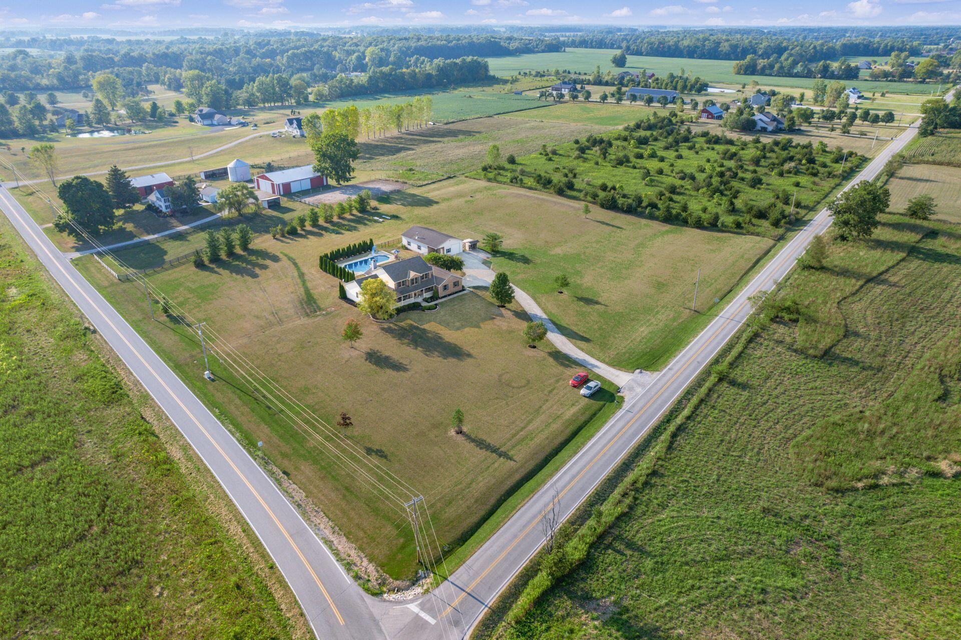 3160 Burnt Pond Road Ostrander, OH 43061 - Photo 57 of 60 Aerial view from side