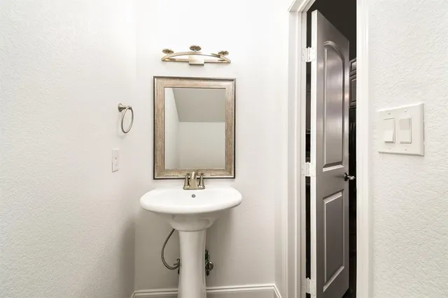 a front view of a building with large windows