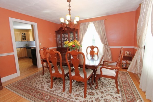 73 Morningside Road Worcester, MA 01602 - Photo 3 of 17 a view of a dining room with furniture and chandelier
