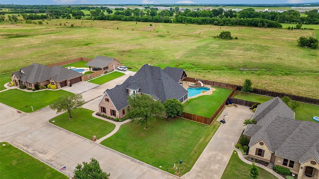 1218 Walter Street Lindsay, TX 76240 - Photo 39 of 40 an aerial view of ocean residential house with outdoor space and seating