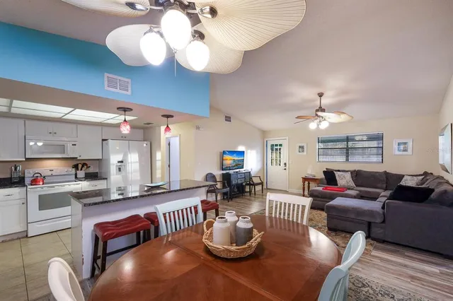 a outdoor living space with furniture