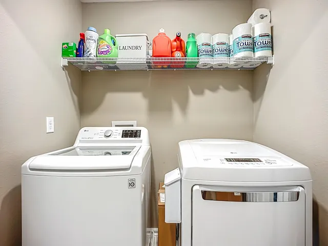 a workspace with furniture and a window