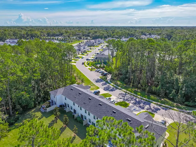 a view of a city with lots of trees
