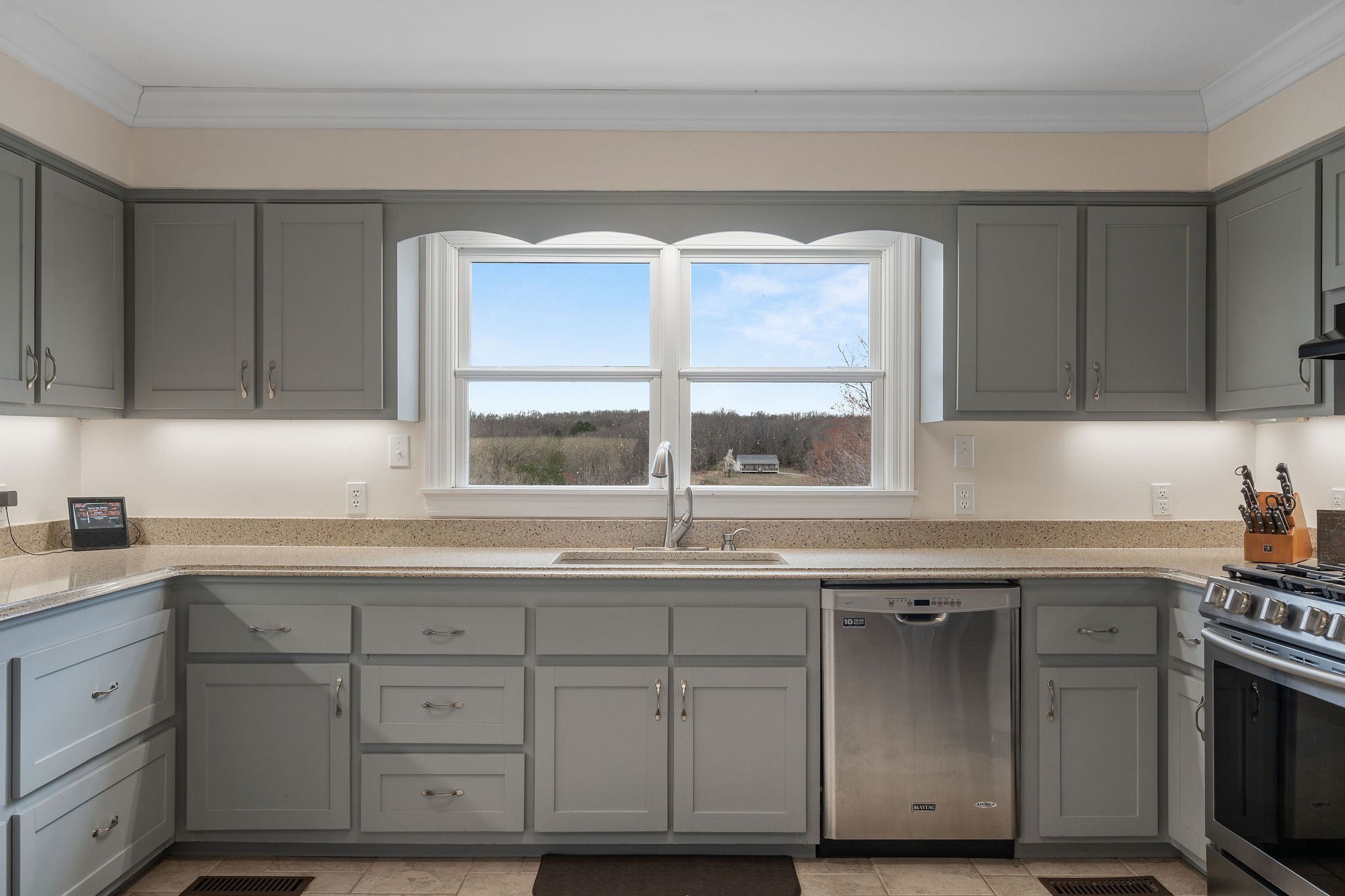 1280 Bold Springs Road McEwen, TN 37101 - Photo 12 of 66 a kitchen with cabinets appliances and a sink
