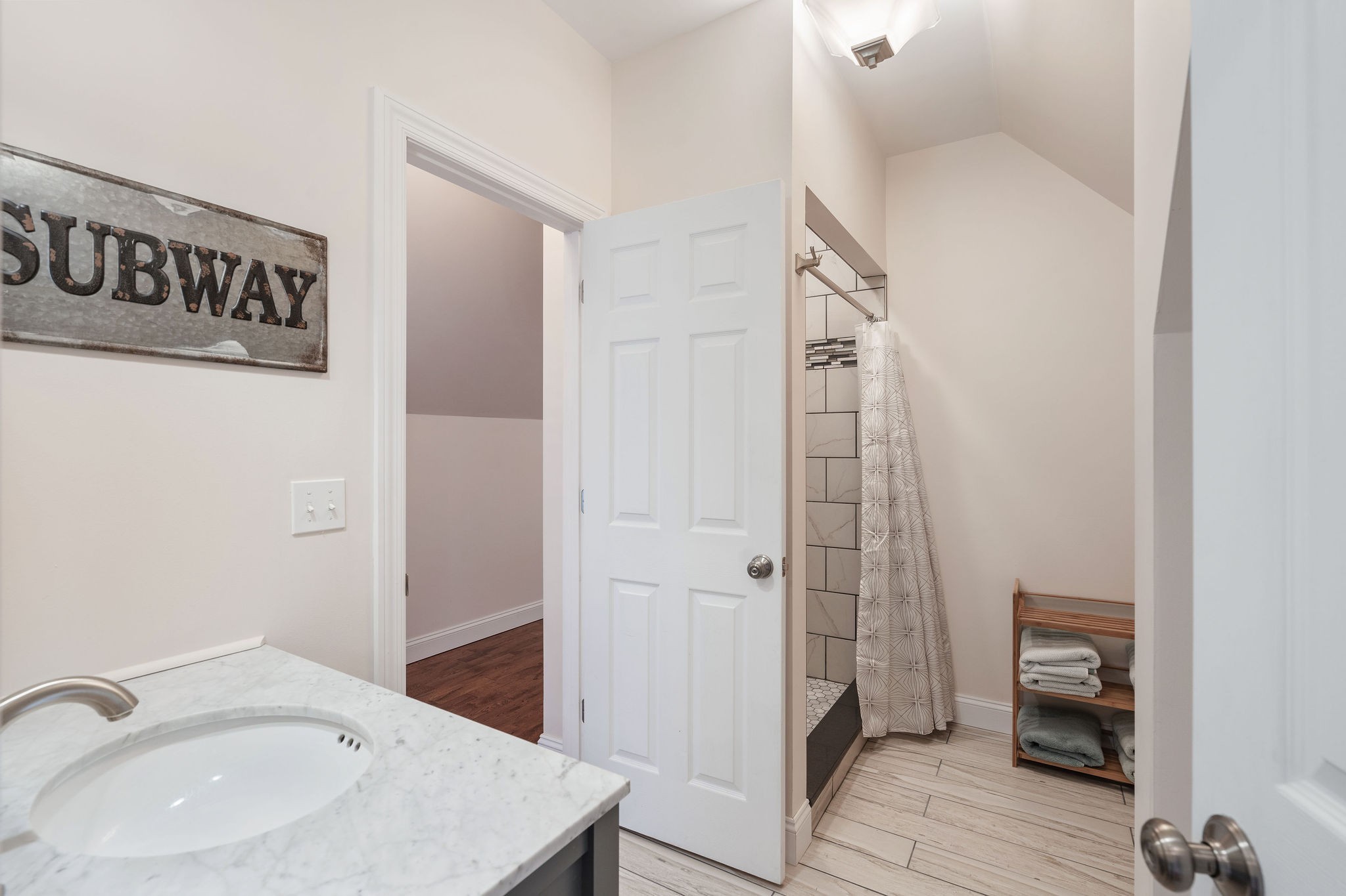 1280 Bold Springs Road McEwen, TN 37101 - Photo 30 of 66 a bathroom with a sink and a mirror