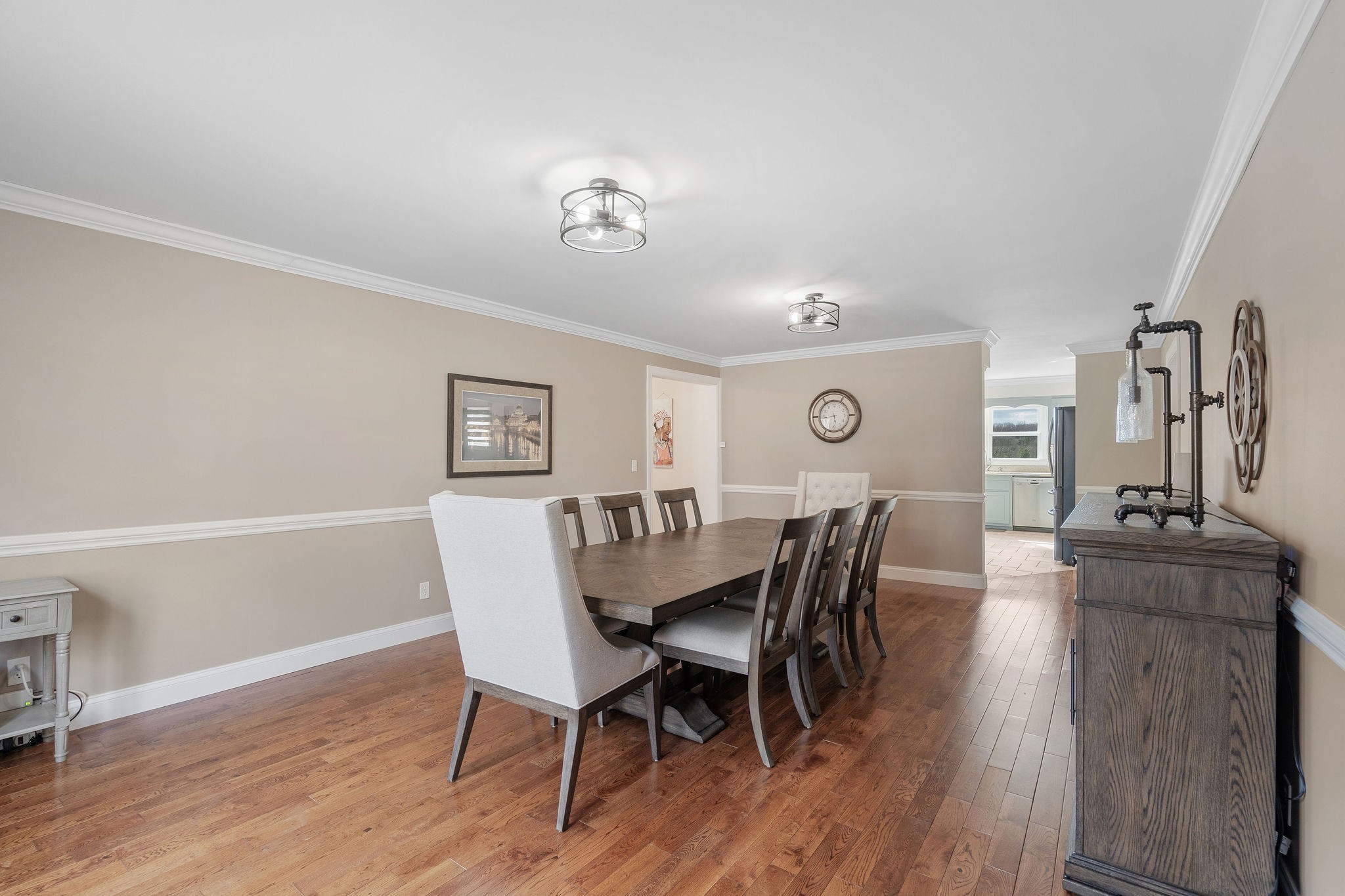 1280 Bold Springs Road McEwen, TN 37101 - Photo 9 of 66 a view of a dining room with furniture and wooden floor