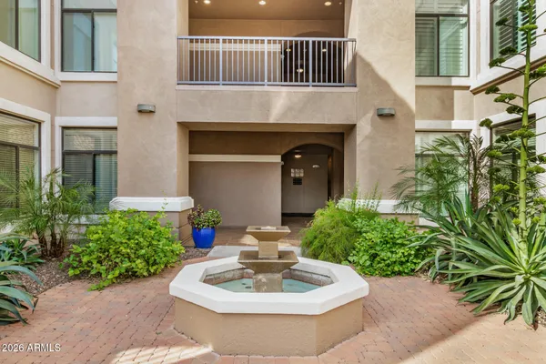 a house view with a outdoor space