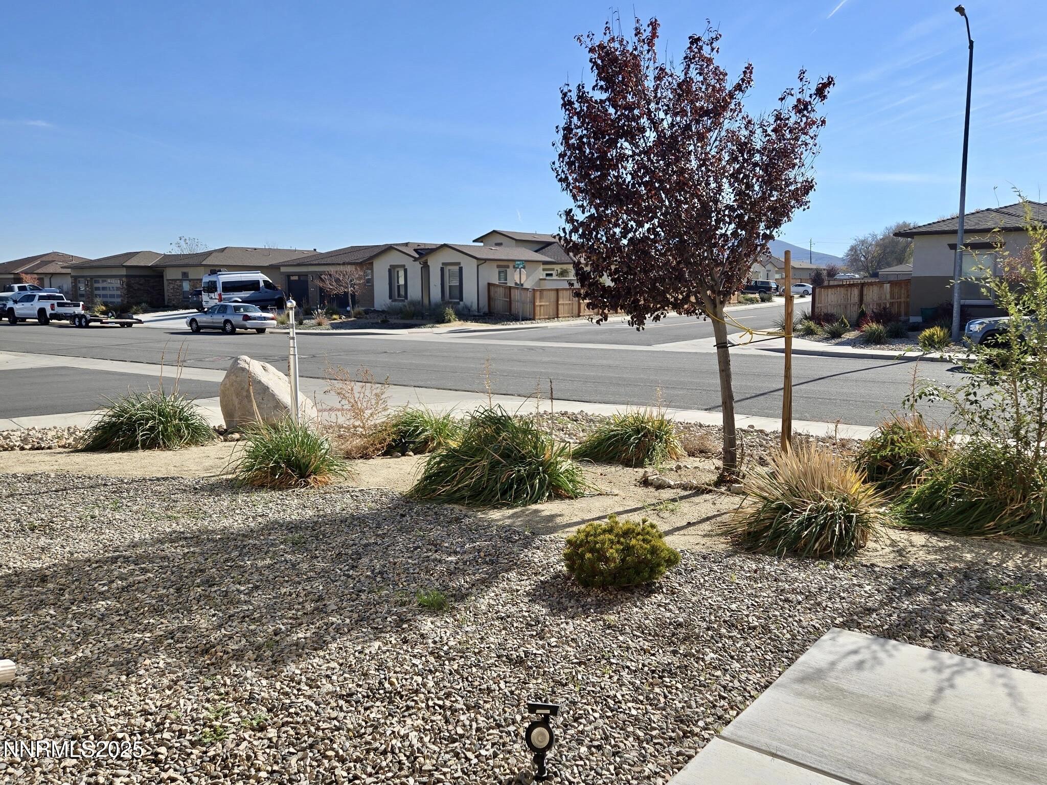 162 Jennys Lane Fernley, NV 89408 - Photo 28 of 39 a view of a street with a bench and cars