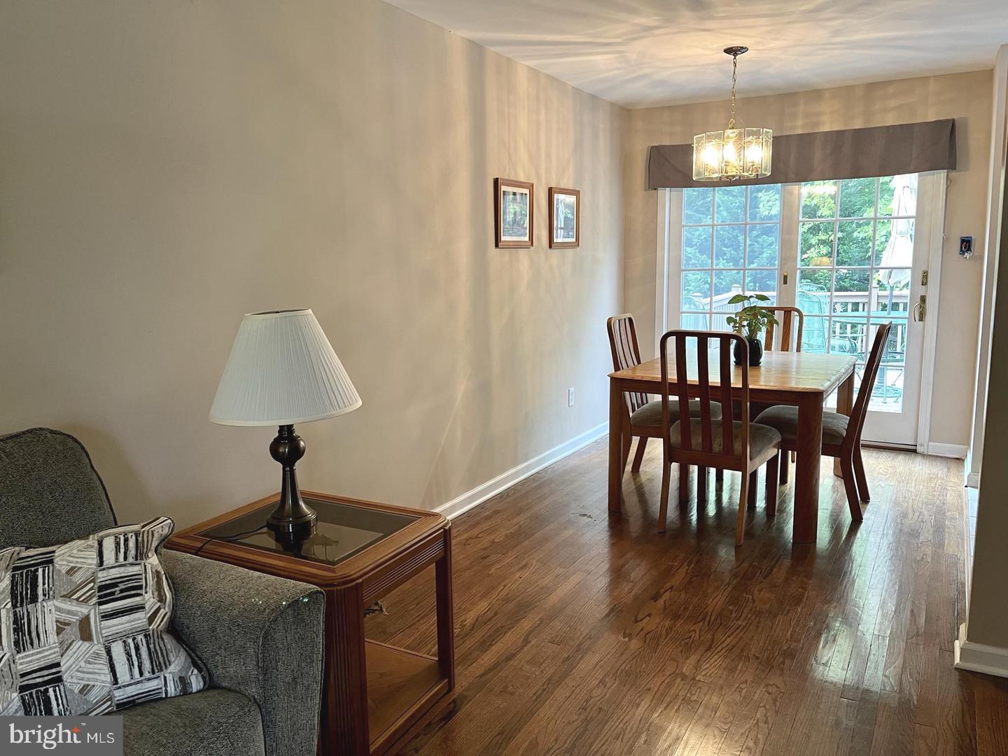 306 Media Line Road Newtown Square, PA 19073 - Photo 12 of 41 a view of a dining room with furniture window and wooden floor
