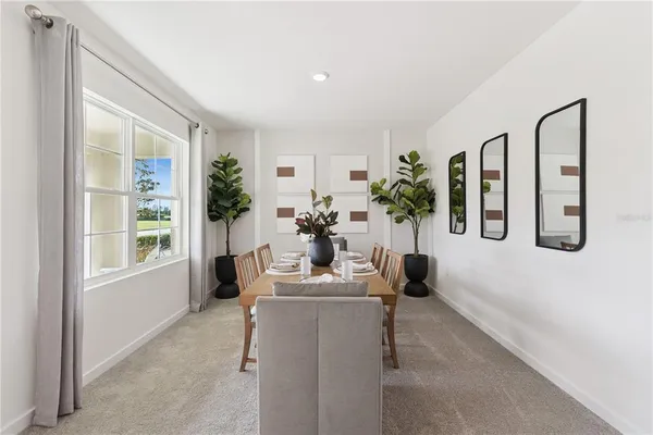 a living room with furniture potted plant floor to ceiling window and potted plant