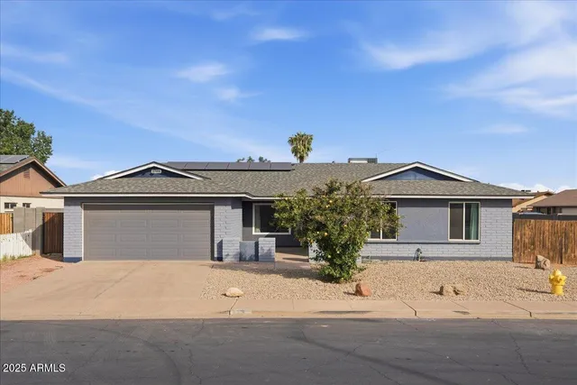 front view of a house with a outdoor space