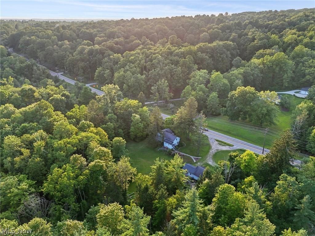 10571 Mayfield Road Chesterland, OH 44026 - Photo 3 of 39 Aerial view of this spectacular piece of riverfront land with mature timber is truly a little piece of paradise.