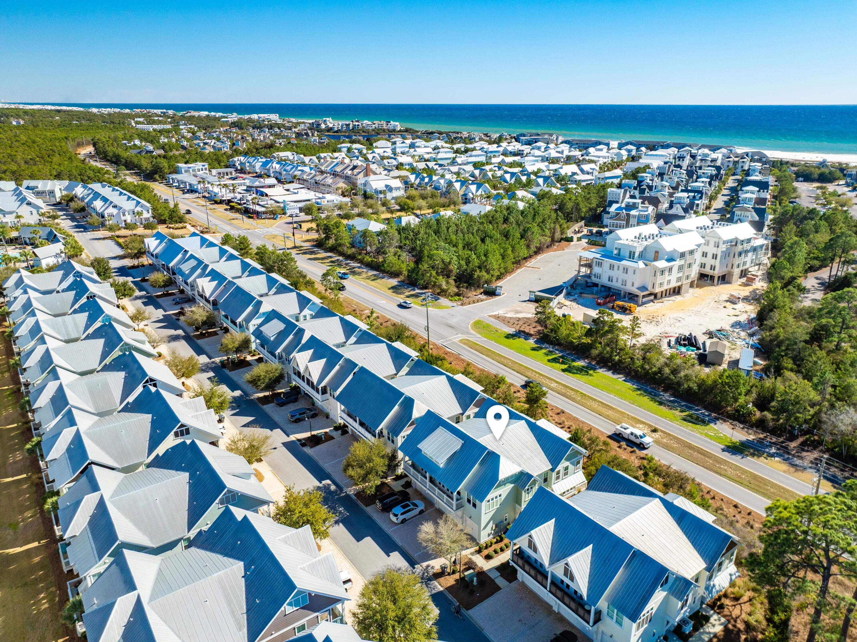91 Milestone Dr Inlet Beach, Unit B Inlet Beach, FL 32461 - Photo 36 of 50 91 Milestone Unit B Aerial Marked-11