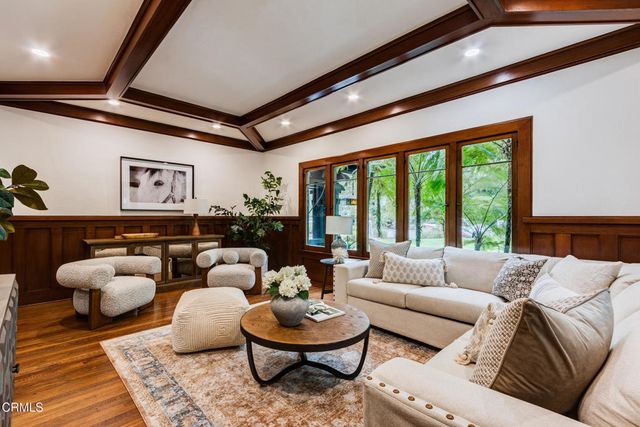 a room with furniture and a window