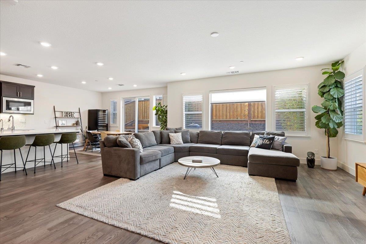 2005 Davoli Court San Ramon, CA 94583 - Photo 6 of 45 Living room with wood-style floors and recessed lighting