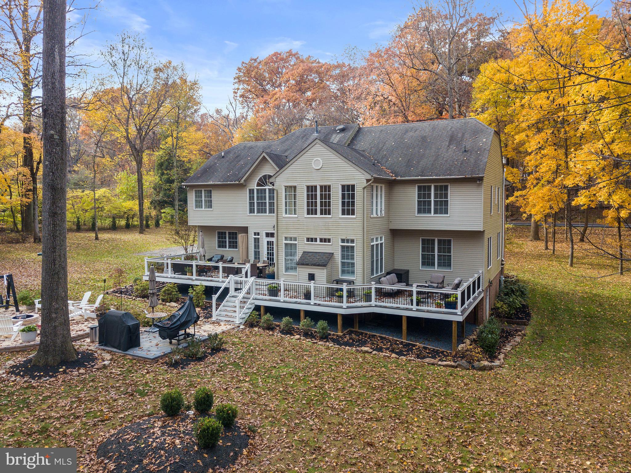 2711 Caves Road Owings Mills, MD 21117 - Photo 42 of 49 Rear of Home w/Trex Wrap-around Deck