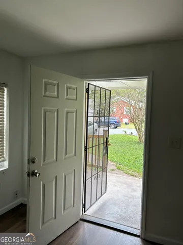 a view of front door