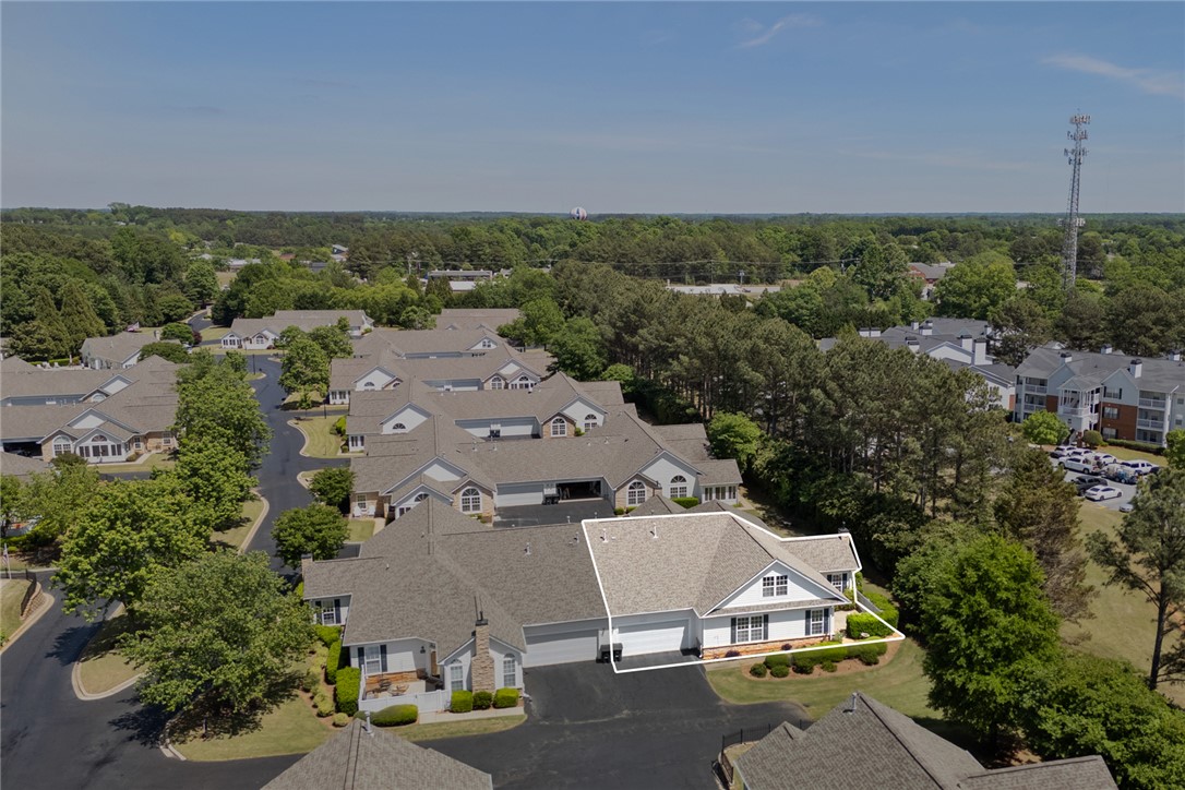 155 Life Style Lane Anderson, SC 29621 - Photo 45 of 49 An aerial view showcases a welcoming home nestled within a tranquil residential community.