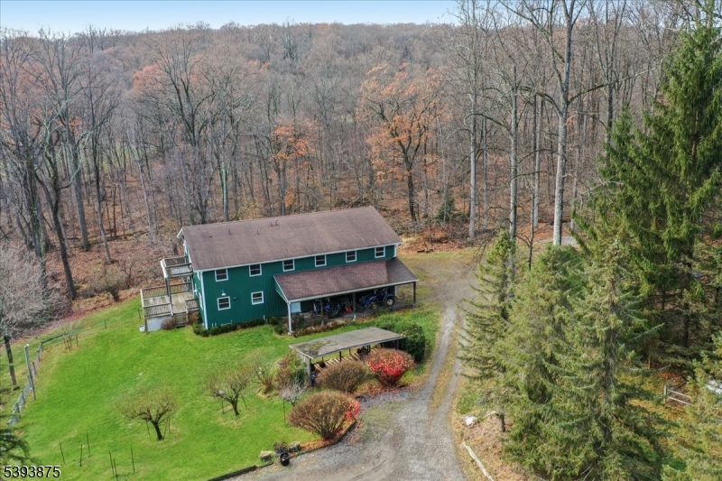 71 Sliker Road Glen Gardner, NJ 08826 - Photo 40 of 50 a aerial view of a house with a yard