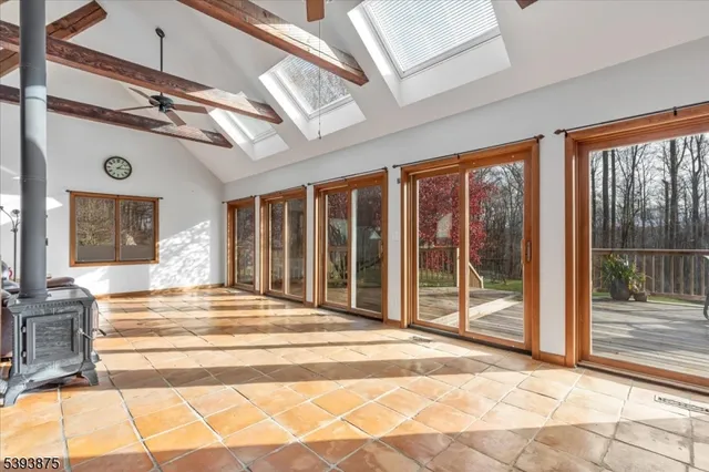 a view of a indoor porch