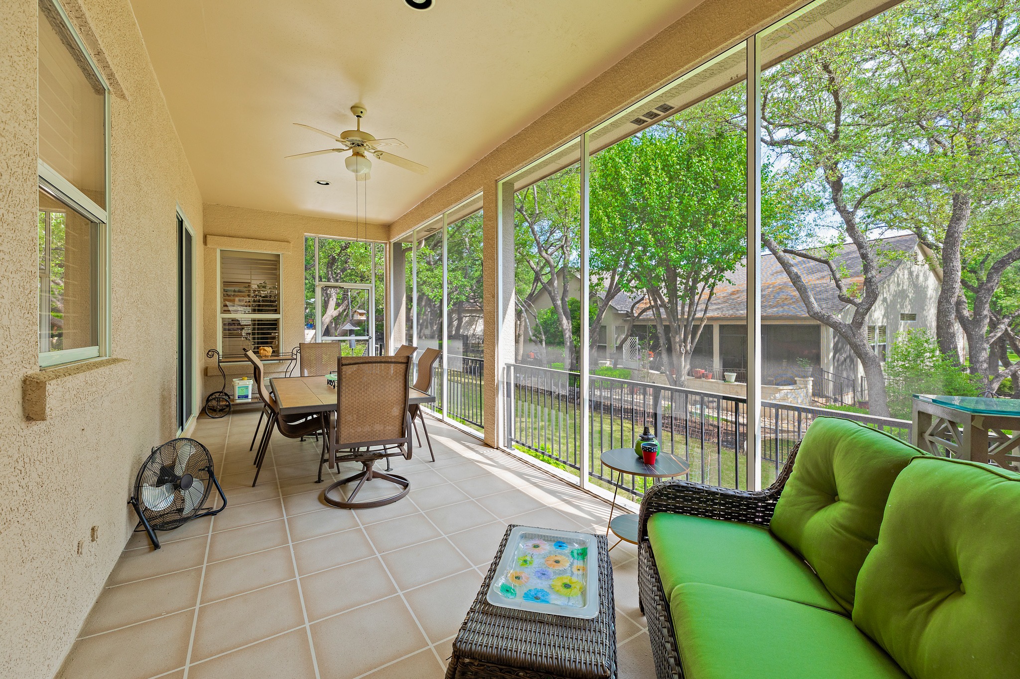 106 Wild Turkey Lane Georgetown, TX 78633 - Photo 35 of 39 a living room with furniture and a floor to ceiling window