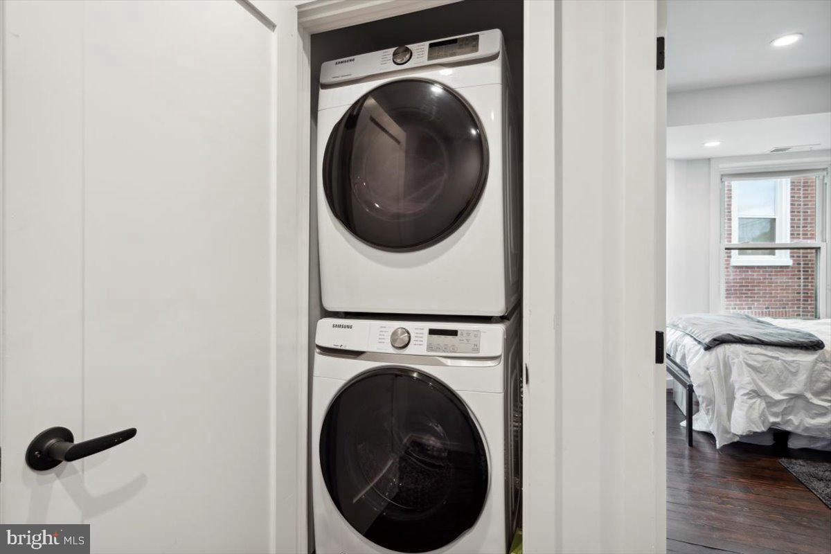 224 Edgemont Avenue Ardmore, PA 19003 - Photo 11 of 20 a view of a hallway with washer and dryer