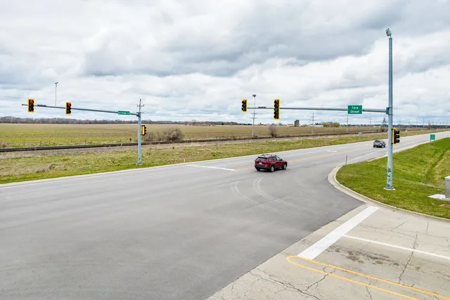 a view of an ocean with beach