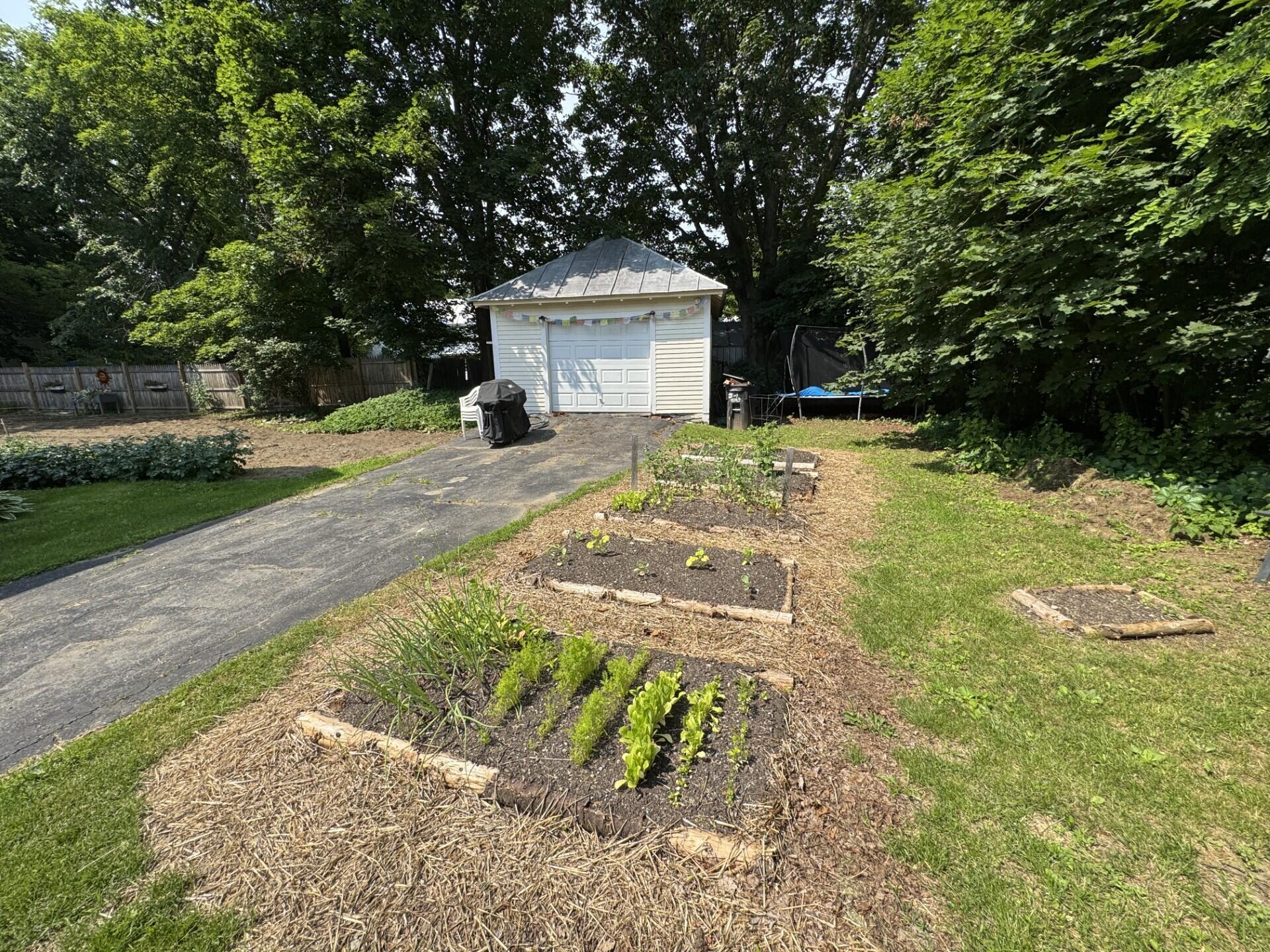 17 Bean Street Madison, ME 04950 - Photo 5 of 26 Garage and garden area