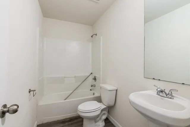 a bathroom with a sink and a toilet