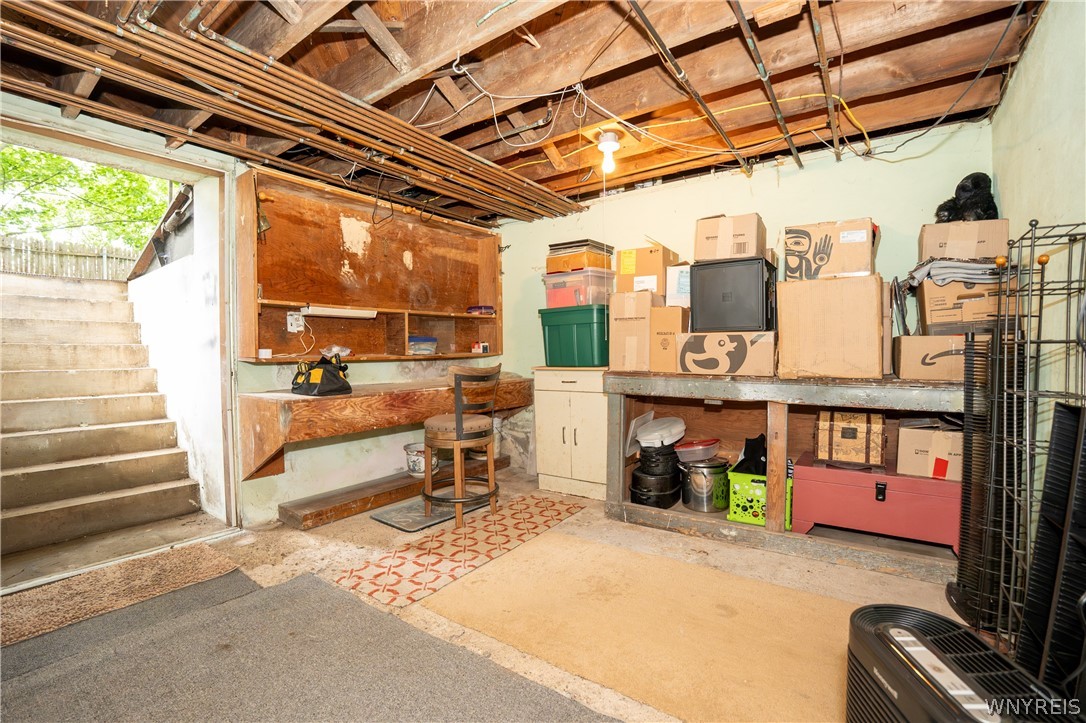 10775 Main Street Clarence, NY 14031 - Photo 47 of 50 basement storage and Bilco door